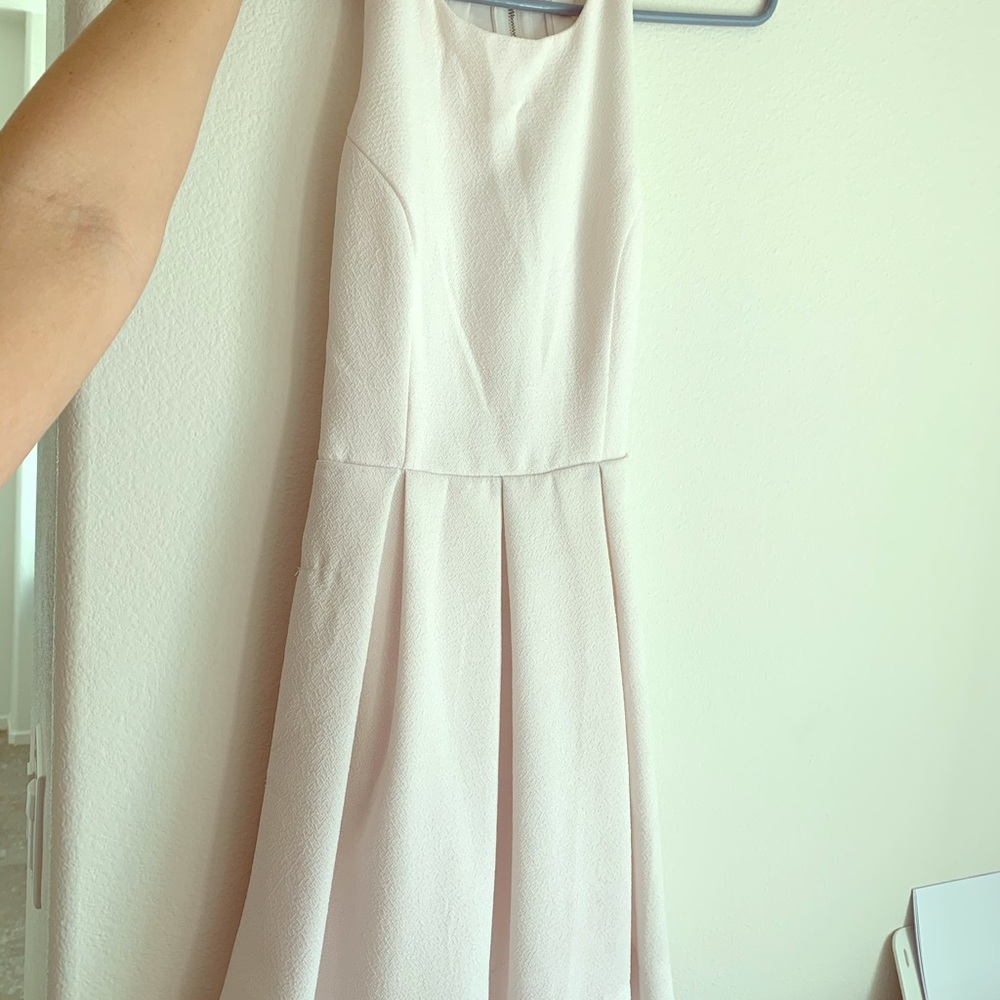 LULUS Pleated soft pink mini